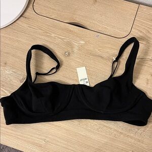 Black Aerie wired unlined bra